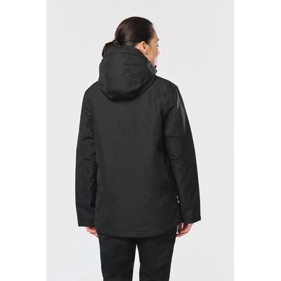 Parka impermeable con capucha y forro polar