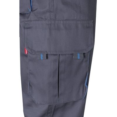 Pantalón sarga multibolsillos bicolor