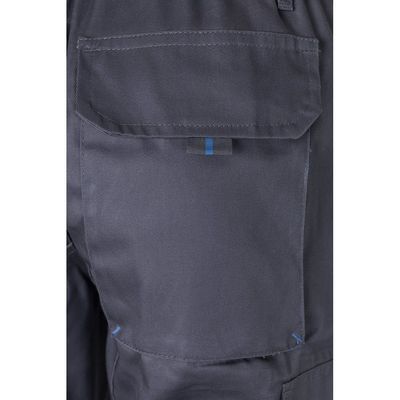 Pantalón sarga multibolsillos bicolor