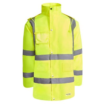 Parka acolchada alta visibilidad Amarillo Fluor S