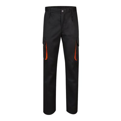 Pantalón sarga multibolsillos bicolor
