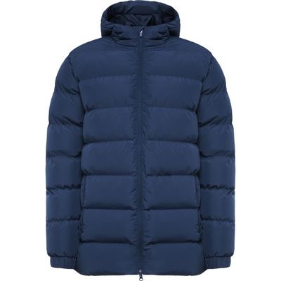 Parka acolchada Capucha fija con visera Marino 14