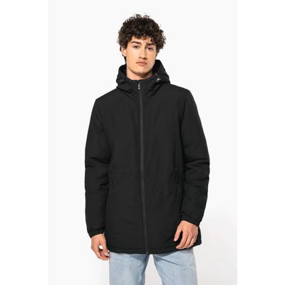 Parka con capucha y tejido hidrófugo