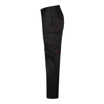 Pantalón sarga multibolsillos bicolor