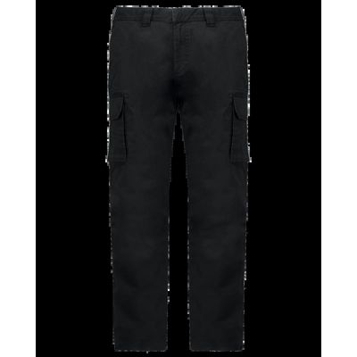 Pantalón multibolsillos algodón elastano envejecido Black 52 Fr