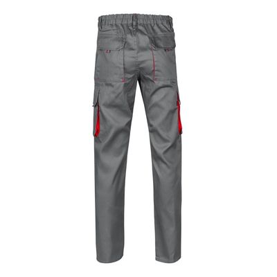 Pantalón sarga multibolsillos bicolor