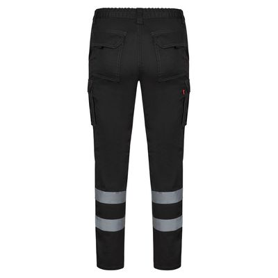 Pantalón elástico bicolor