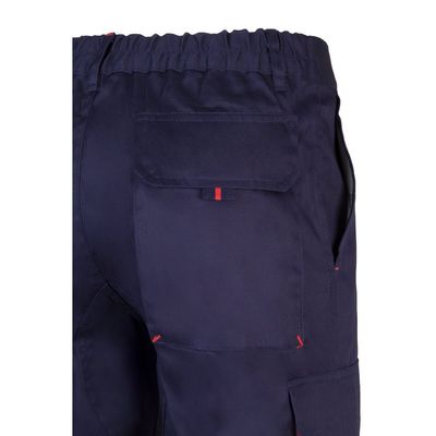 Pantalón sarga multibolsillos bicolor