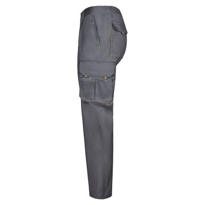 Pantalón sarga multibolsillos bicolor