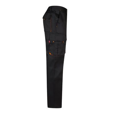 Pantalón sarga multibolsillos bicolor