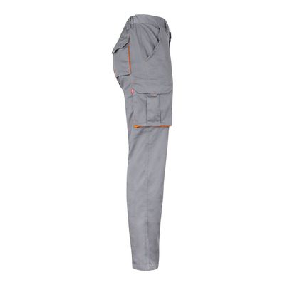 Pantalón sarga multibolsillos bicolor