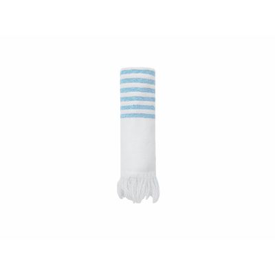 Pareo Toalla Sostenible blanca con rayas de color Azc