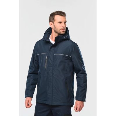 Parka impermeable con capucha y forro polar