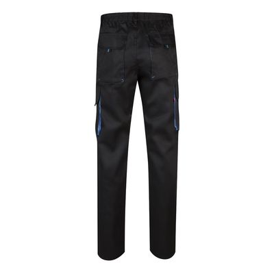 Pantalón sarga multibolsillos bicolor