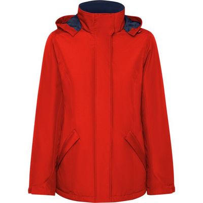 Parka impermeable para mujer Rojo Xl