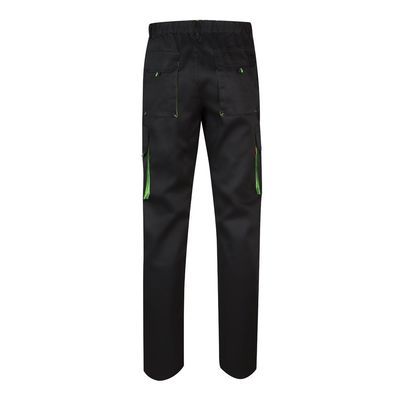 Pantalón sarga multibolsillos bicolor