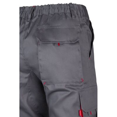 Pantalón sarga multibolsillos bicolor