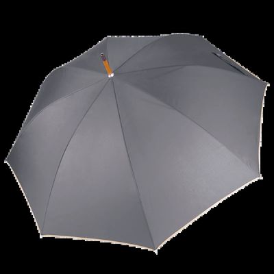 Paraguas clásico mástil de madera Dark Grey / Beige