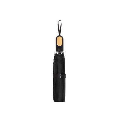 Paraguas Plegable RPET 97cm detalle Bambú