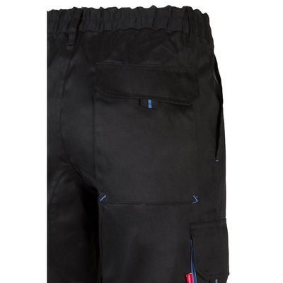 Pantalón sarga multibolsillos bicolor
