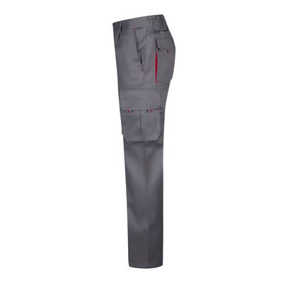 Pantalón sarga multibolsillos bicolor
