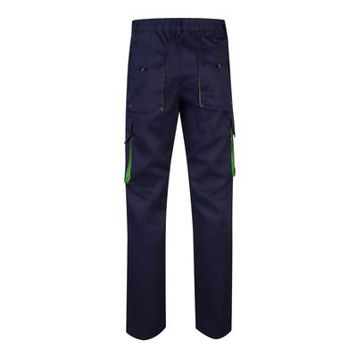 Pantalón sarga multibolsillos bicolor