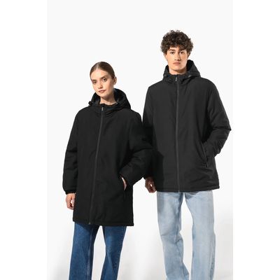 Parka con capucha y tejido hidrófugo Black Xs
