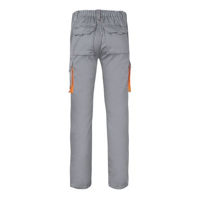 Pantalón sarga multibolsillos bicolor