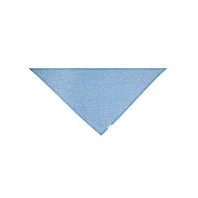 Pañoleta Triangular de Algodón Reciclado Azul
