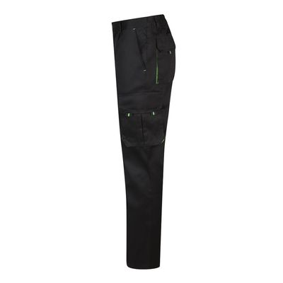 Pantalón sarga multibolsillos bicolor
