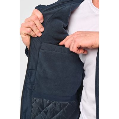 Parka impermeable con capucha y forro polar
