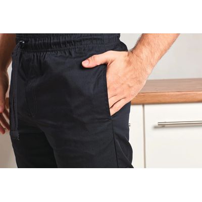 Pantalón de chef con cintura elástica