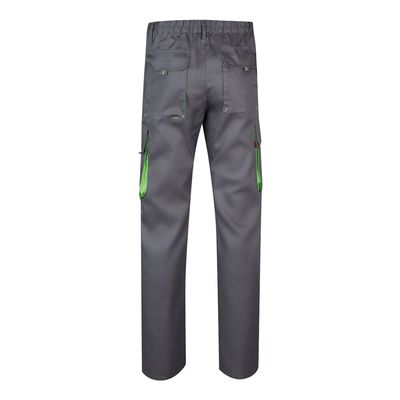 Pantalón sarga multibolsillos bicolor