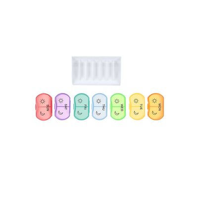 Pastillero semanal con 7 compartimentos Rain