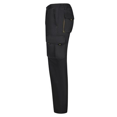 Pantalón sarga multibolsillos bicolor