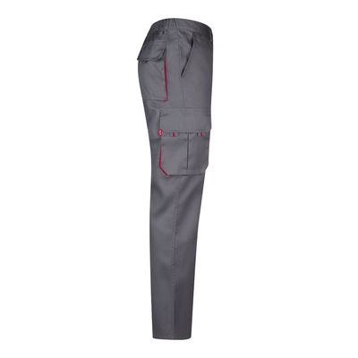 Pantalón sarga multibolsillos bicolor