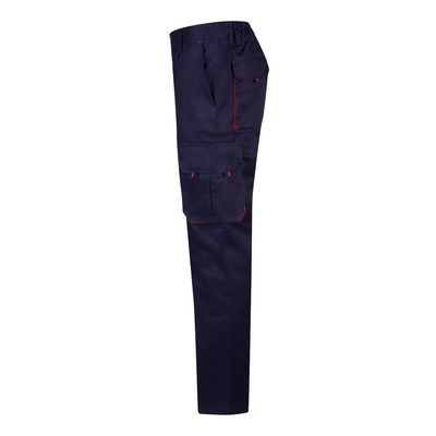 Pantalón sarga multibolsillos bicolor