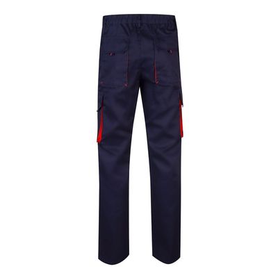 Pantalón sarga multibolsillos bicolor