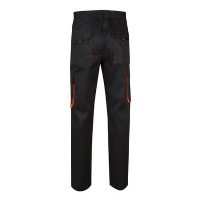 Pantalón sarga multibolsillos bicolor