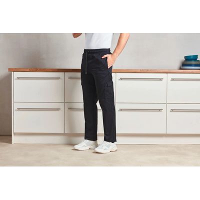 Pantalón de chef con cintura elástica