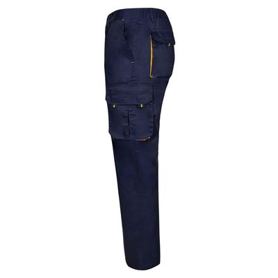 Pantalón sarga multibolsillos bicolor