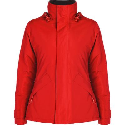 Parka mujer impermeable con capucha y bolsillos