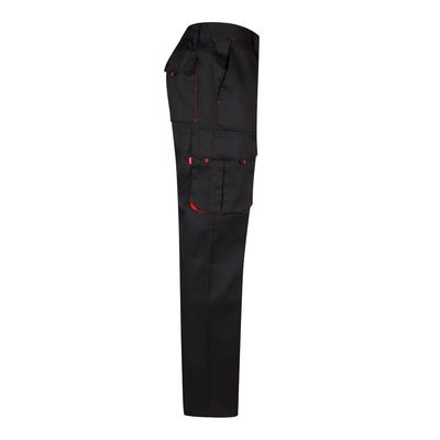 Pantalón sarga multibolsillos bicolor
