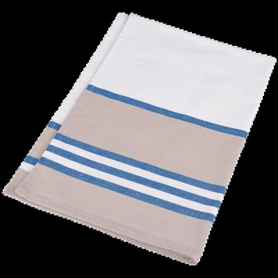 Paño de cocina algodón canvas White / Royal Blue