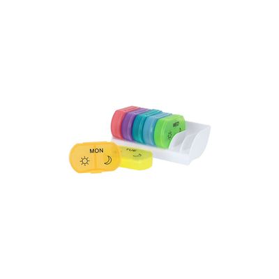 Pastillero semanal con 7 compartimentos