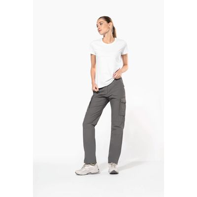 Pantalón ligero multibolsillos algodón mujer
