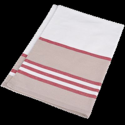 Paño de cocina algodón canvas White / Red