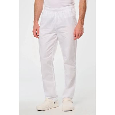 Pantalón clínica algodón unisex White Xs