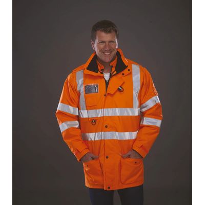 Parka alta visibilidad impermeable