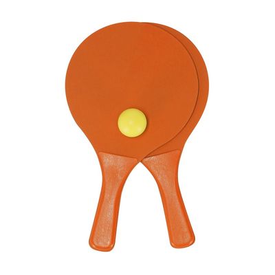 Palas de playa en madera monocolor con pelota Nara